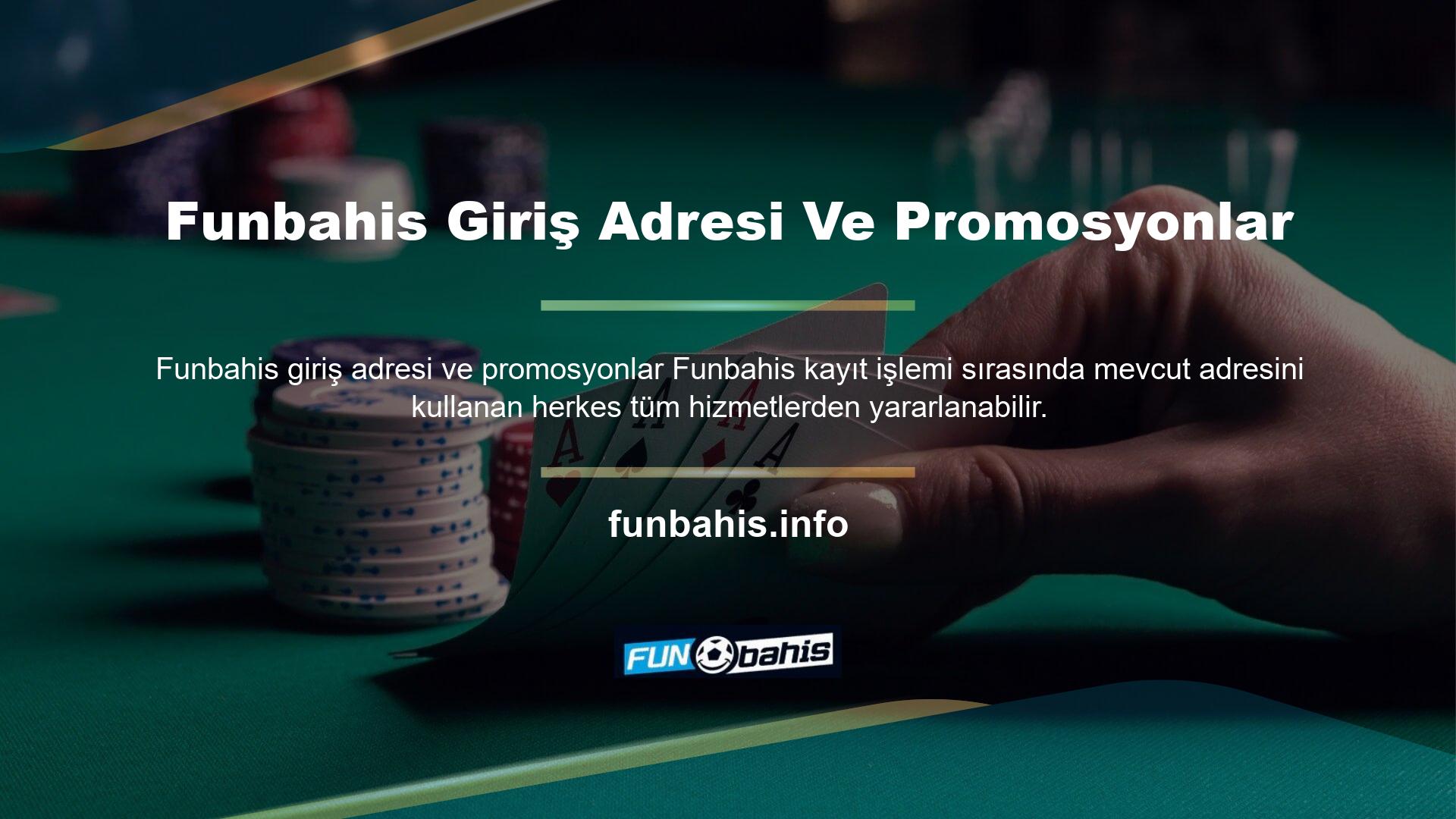 Funbahis web sitesi, Türkiye'de faaliyet gösteren üyeler için özel promosyonlar sunmaktadır
